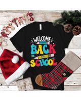 Welcome Back To School First Day Of School Teacher Student Shirt Unisex Standard T-Shirt black s